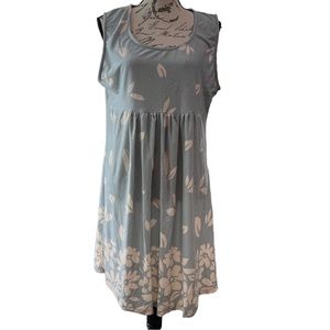 Reborn Dress 1X Sleeveless Blue Empire Waist Jersey